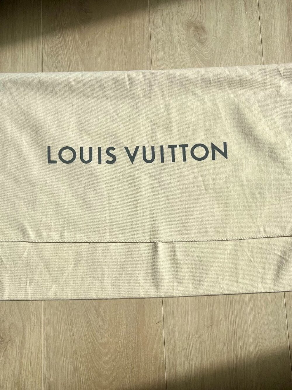 Louis Vuitton Beige Dust Cover Bag Envelope Type 100% Cotton